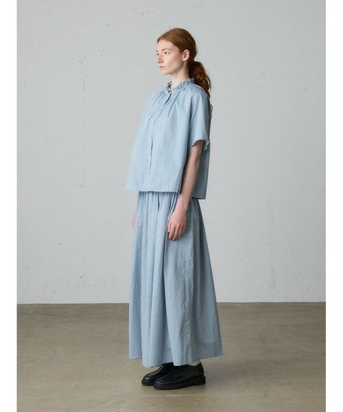 MidiUmi / ミディウミ シャツ・ブラウス | MidiUmi シャンブレーフリルシャツ | 詳細9