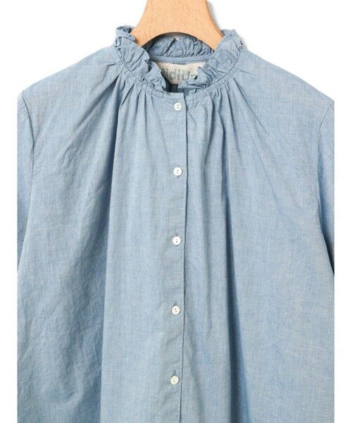 MidiUmi / ミディウミ シャツ・ブラウス | MidiUmi シャンブレーフリルシャツ | 詳細11