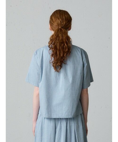 MidiUmi / ミディウミ シャツ・ブラウス | MidiUmi シャンブレーフリルシャツ | 詳細5