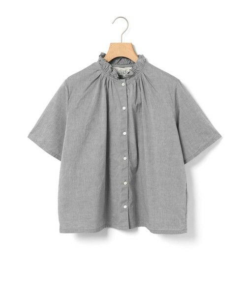実玖 MidiUmi シャンブレーフリルシャツ （シャツ・ブラウス