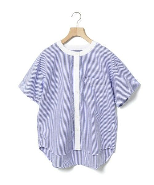 MidiUmi / ミディウミ シャツ・ブラウス | MidiUmi クレリックストライプシャツ（ブルーストライプ(color30)）