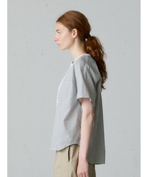 MidiUmi / ミディウミ シャツ・ブラウス | MidiUmi クレリックストライプシャツ | 詳細12