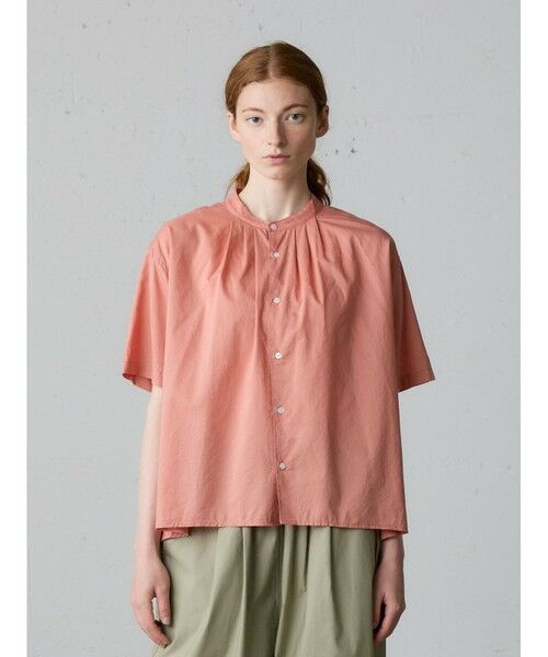 MidiUmi / ミディウミ シャツ・ブラウス | MidiUmi フロントギャザーシャツ（ピンク(color41)）