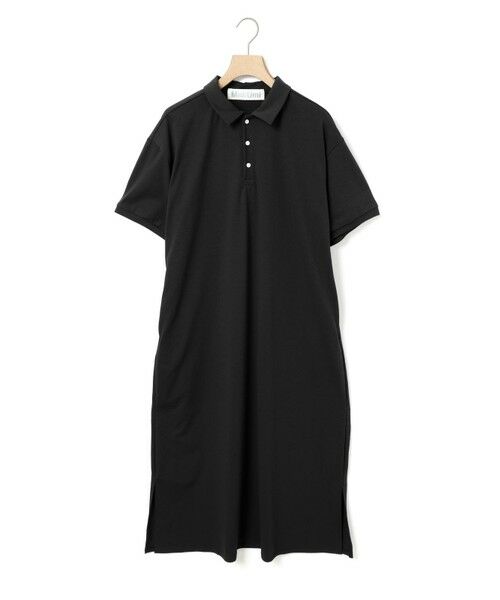 MidiUmi / ミディウミ ロング・マキシ丈ワンピース | MidiUmi ワイドポロワンピース（ブラック(color99)）