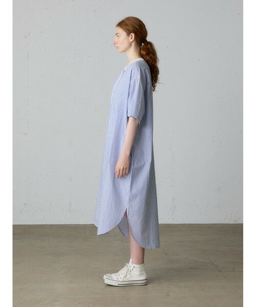 MidiUmi / ミディウミ ロング・マキシ丈ワンピース | MidiUmi クレリックストライプシャツワンピース | 詳細4