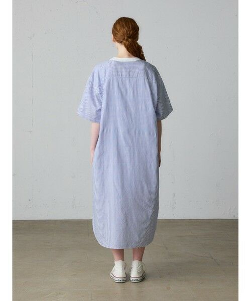 MidiUmi / ミディウミ ロング・マキシ丈ワンピース | MidiUmi クレリックストライプシャツワンピース | 詳細5