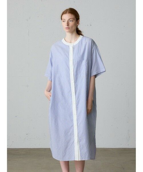 MidiUmi / ミディウミ ロング・マキシ丈ワンピース | MidiUmi クレリックストライプシャツワンピース | 詳細6