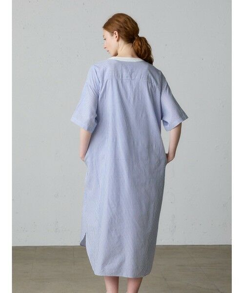 MidiUmi / ミディウミ ロング・マキシ丈ワンピース | MidiUmi クレリックストライプシャツワンピース | 詳細7