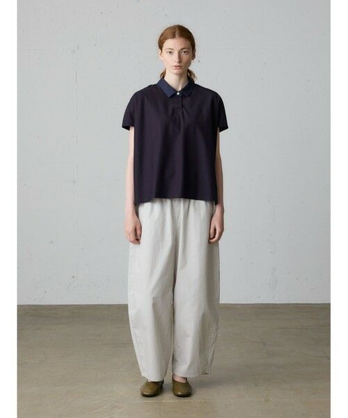 MidiUmi / ミディウミ その他パンツ | MidiUmi コットンリネンワイドイージーパンツ(ライトグレー(color90))
