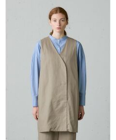 MidiUmi / ミディウミ ベスト | MidiUmi コットンリネンワイドベスト
