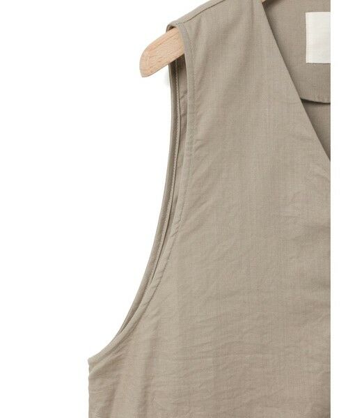 MidiUmi / ミディウミ ベスト | MidiUmi コットンリネンワイドベスト | 詳細15
