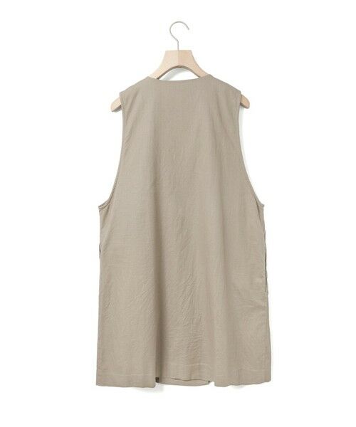 MidiUmi / ミディウミ ベスト | MidiUmi コットンリネンワイドベスト | 詳細17