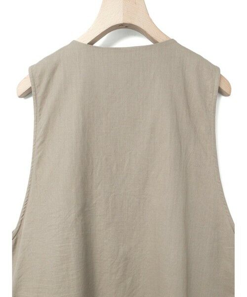 MidiUmi / ミディウミ ベスト | MidiUmi コットンリネンワイドベスト | 詳細18
