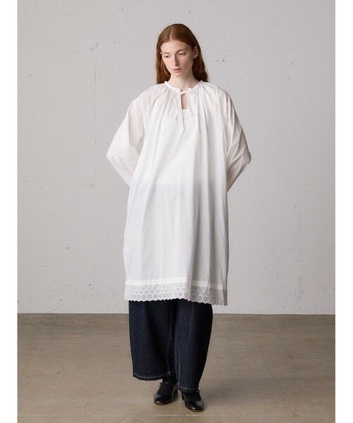 MidiUmi / ミディウミ ドレス | MidiUmi ヘムレーススモックワンピース | 詳細3