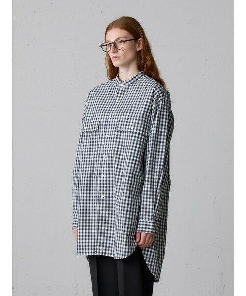 MidiUmi / ミディウミ シャツ・ブラウス | MidiUmi バンドカラービッグシャツ | 詳細4