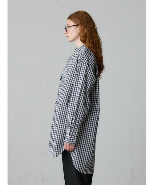 MidiUmi / ミディウミ シャツ・ブラウス | MidiUmi バンドカラービッグシャツ | 詳細5