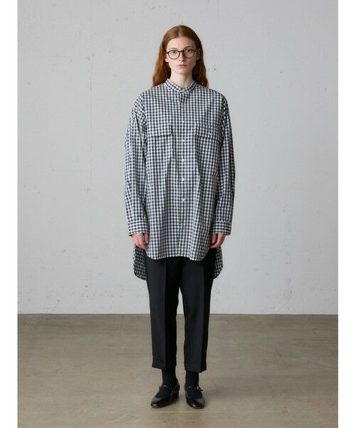 MidiUmi / ミディウミ シャツ・ブラウス | MidiUmi バンドカラービッグシャツ | 詳細8