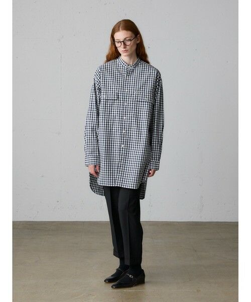 MidiUmi / ミディウミ シャツ・ブラウス | MidiUmi バンドカラービッグシャツ | 詳細9