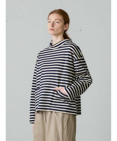 MidiUmi / ミディウミ カットソー | MidiUmi フィッシャーマンスモックボーダーT | 詳細3