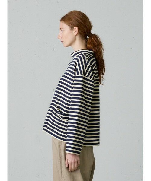 MidiUmi / ミディウミ カットソー | MidiUmi フィッシャーマンスモックボーダーT | 詳細4