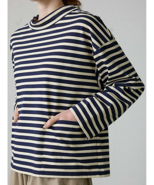 MidiUmi / ミディウミ カットソー | MidiUmi フィッシャーマンスモックボーダーT | 詳細6