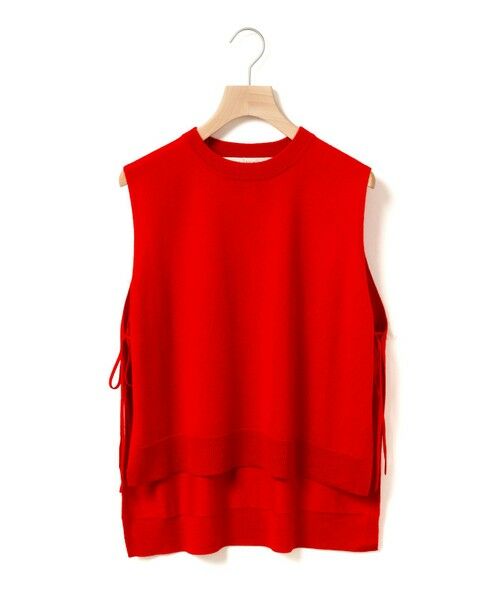 MidiUmi/ミディウミ MidiUmi サイドリボンベスト レッド(color42) FREE MidiUmi/ミディウミ MidiUmi サイドリボンベスト レッド(color42) FREE