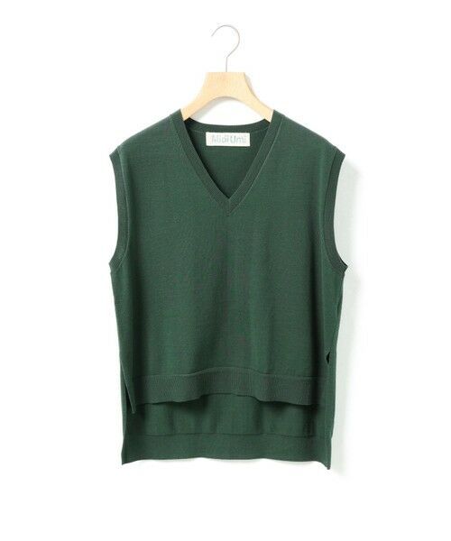 MidiUmi/ミディウミ MidiUmi ハイローVネックベスト グリーン(color22) FREE MidiUmi/ミディウミ MidiUmi ハイローVネックベスト グリーン(color22) FREE