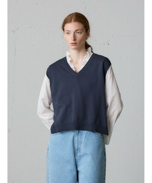 MidiUmi / ミディウミ ベスト | MidiUmi ハイローVネックベスト | 詳細4
