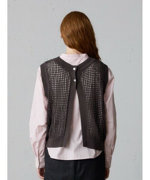 MidiUmi / ミディウミ ベスト | MidiUmi メッシュニット2WAYベスト | 詳細5