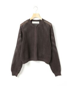 MidiUmi / ミディウミ カーディガン・ボレロ | MidiUmi メッシュニットジップカーディガン