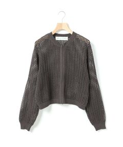 MidiUmi / ミディウミ カーディガン・ボレロ | MidiUmi メッシュニットジップカーディガン