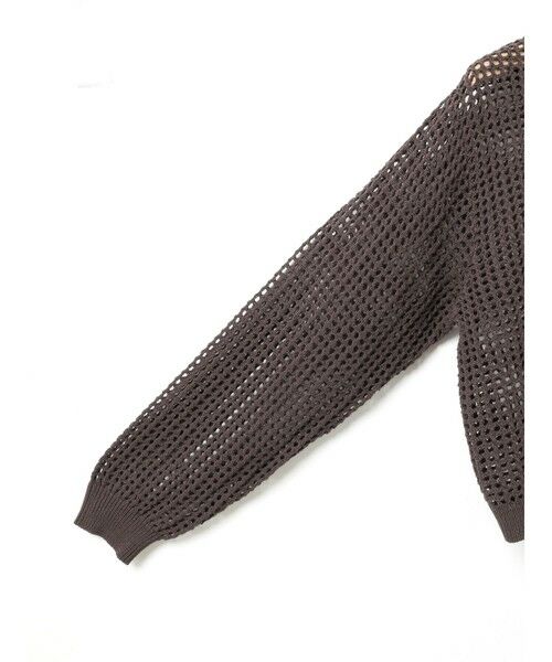 MidiUmi / ミディウミ カーディガン・ボレロ | MidiUmi メッシュニットジップカーディガン | 詳細4