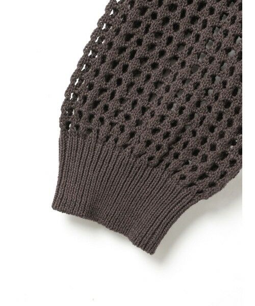 MidiUmi / ミディウミ カーディガン・ボレロ | MidiUmi メッシュニットジップカーディガン | 詳細7