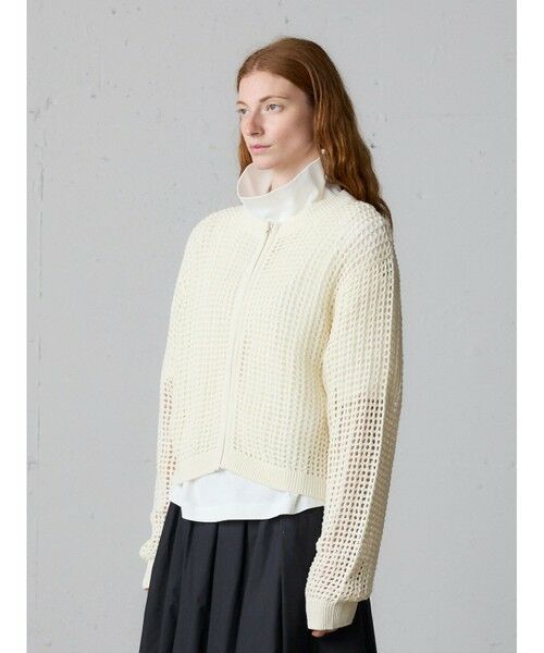 MidiUmi / ミディウミ カーディガン・ボレロ | MidiUmi メッシュニットジップカーディガン | 詳細10