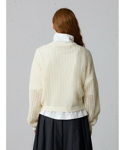 MidiUmi / ミディウミ カーディガン・ボレロ | MidiUmi メッシュニットジップカーディガン | 詳細12