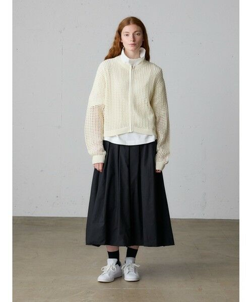 MidiUmi / ミディウミ カーディガン・ボレロ | MidiUmi メッシュニットジップカーディガン | 詳細14