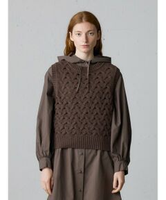 MidiUmi / ミディウミ ベスト | MidiUmi ショート編みパターンベスト