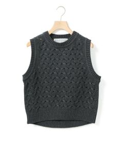 MidiUmi / ミディウミ ベスト | MidiUmi ショート編みパターンベスト