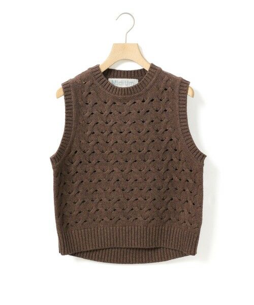 MidiUmi / ミディウミ ベスト | MidiUmi ショート編みパターンベスト | 詳細1