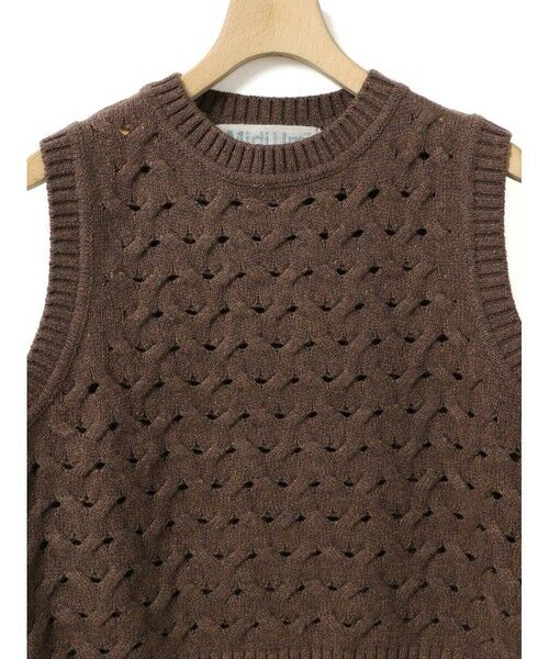 MidiUmi / ミディウミ ベスト | MidiUmi ショート編みパターンベスト | 詳細11