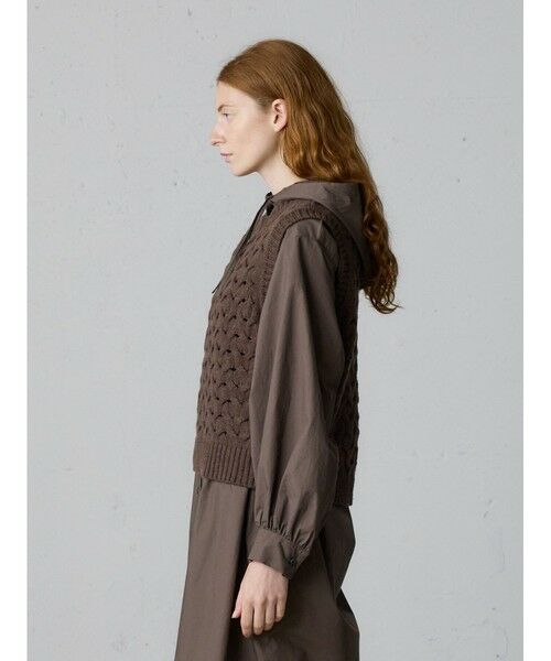 MidiUmi / ミディウミ ベスト | MidiUmi ショート編みパターンベスト | 詳細4