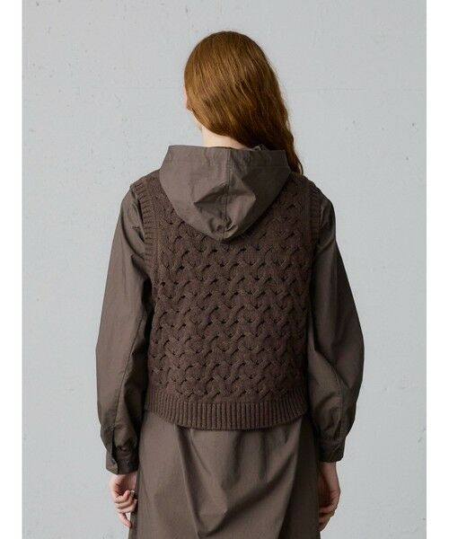 MidiUmi / ミディウミ ベスト | MidiUmi ショート編みパターンベスト | 詳細5