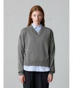 MidiUmi / ミディウミ ニット・セーター | MidiUmi Vネックニットプルオーバー