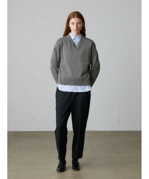 MidiUmi / ミディウミ ニット・セーター | MidiUmi Vネックニットプルオーバー | 詳細15