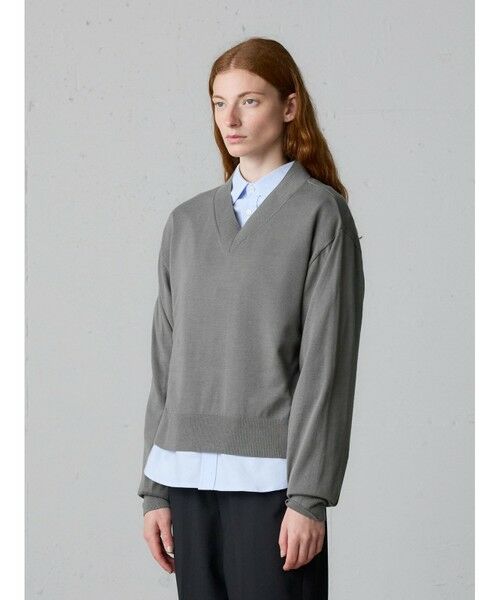 MidiUmi / ミディウミ ニット・セーター | MidiUmi Vネックニットプルオーバー | 詳細11