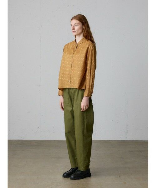 MidiUmi / ミディウミ シャツ・ブラウス | MidiUmi ドット柄ダッチカラーシャツ | 詳細8