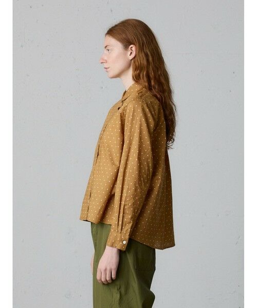 MidiUmi / ミディウミ シャツ・ブラウス | MidiUmi ドット柄ダッチカラーシャツ | 詳細4