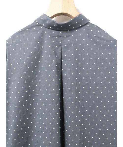 新品　Midi Umi ✨ミディウミ　チェックバンドカラーシャツ　ブラウス　黒 セール】 MidiUmi フロントギャザーシャツ （シャツ・ブラウス