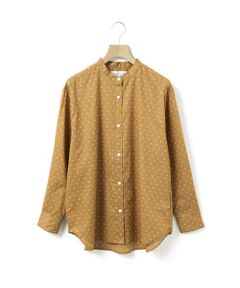 MidiUmi / ミディウミ シャツ・ブラウス | MidiUmi ドット柄バンドカラーシャツ