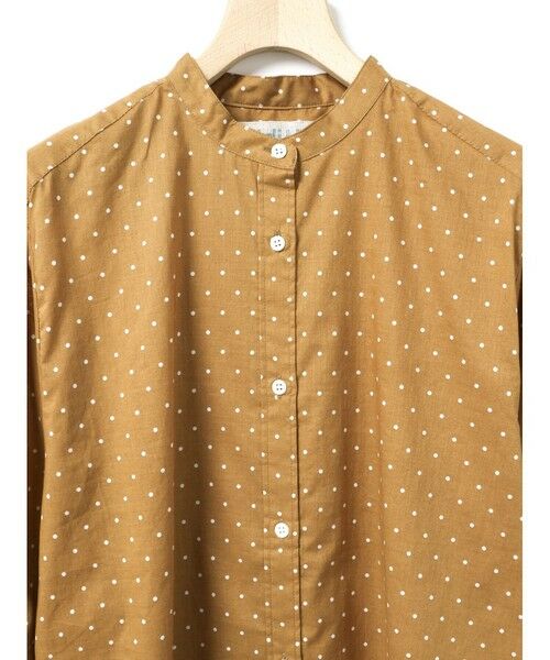 MidiUmi / ミディウミ シャツ・ブラウス | MidiUmi ドット柄バンドカラーシャツ | 詳細2